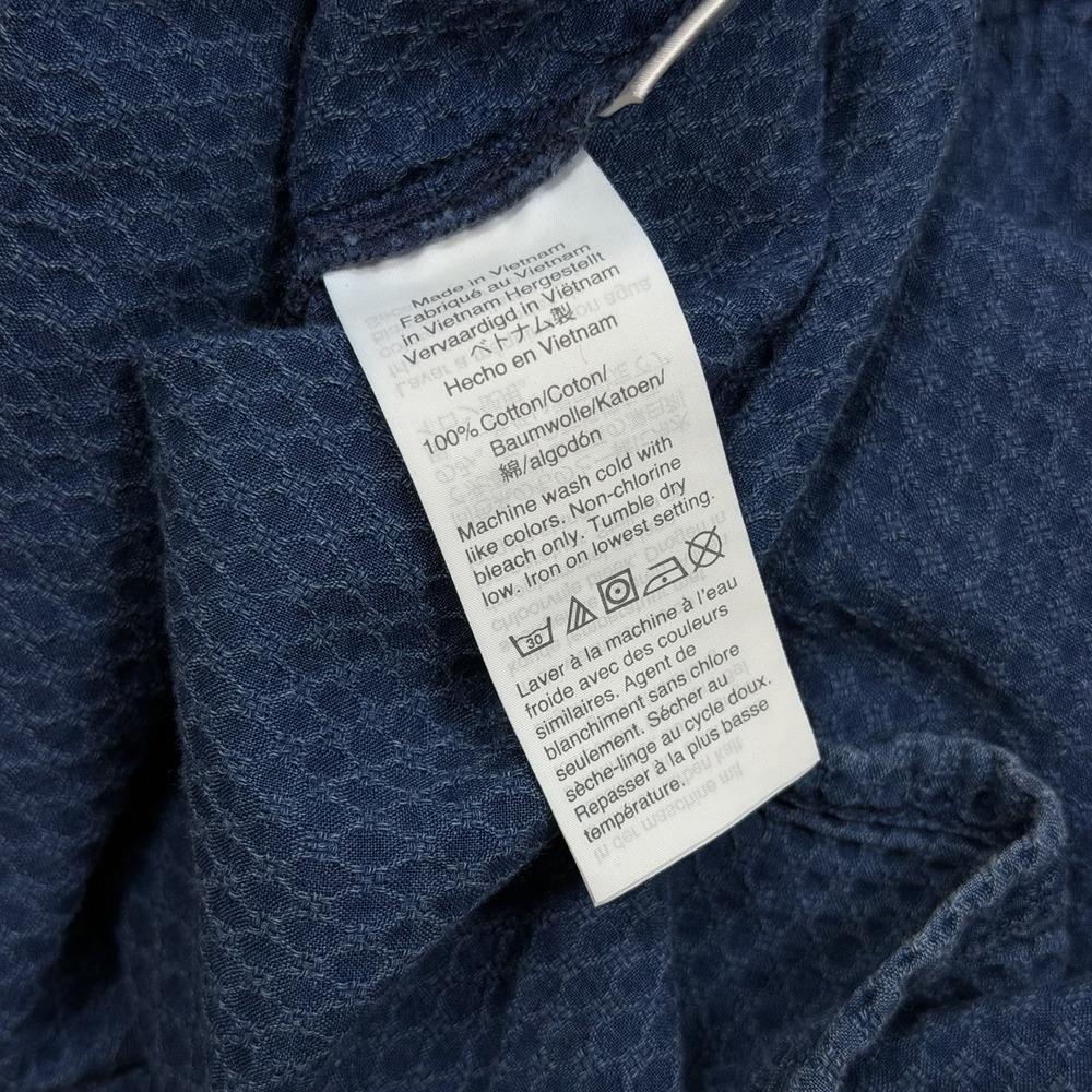 Madewell Women's Indigo Ruffled-Bodice Tiered Midi Dress Sz M Cottage-Core - Picture 8 of 9